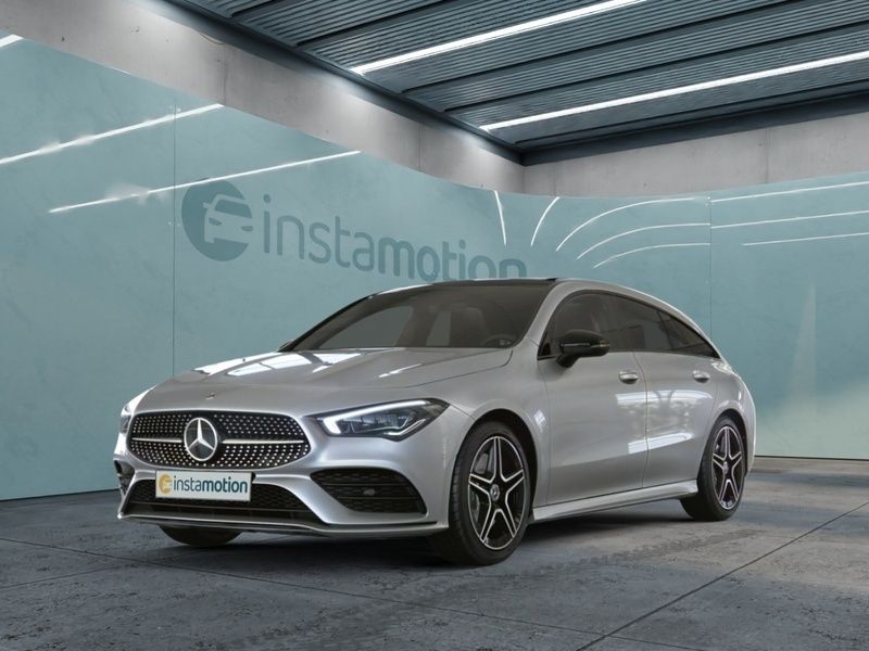 Silber Gebraucht 2023 Mercedes CLA250 Shooting Brake AMG Kombi | 42.633 € (Teuer) - Bild 1/3