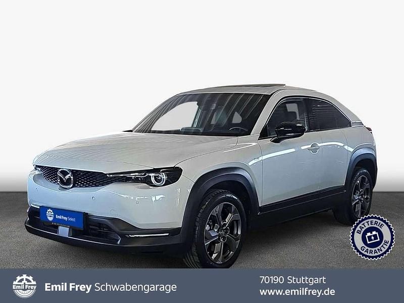 Ceramic white metallic Gebraucht 2023 Mazda MX30 Makoto SUV | 18.900 € (Fairer Preis) - Bild 1/3