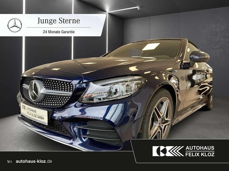 Blau Gebraucht 2021 Mercedes C300 AMG Cabrio | 39.400 € (Superpreis) - Bild 1/4