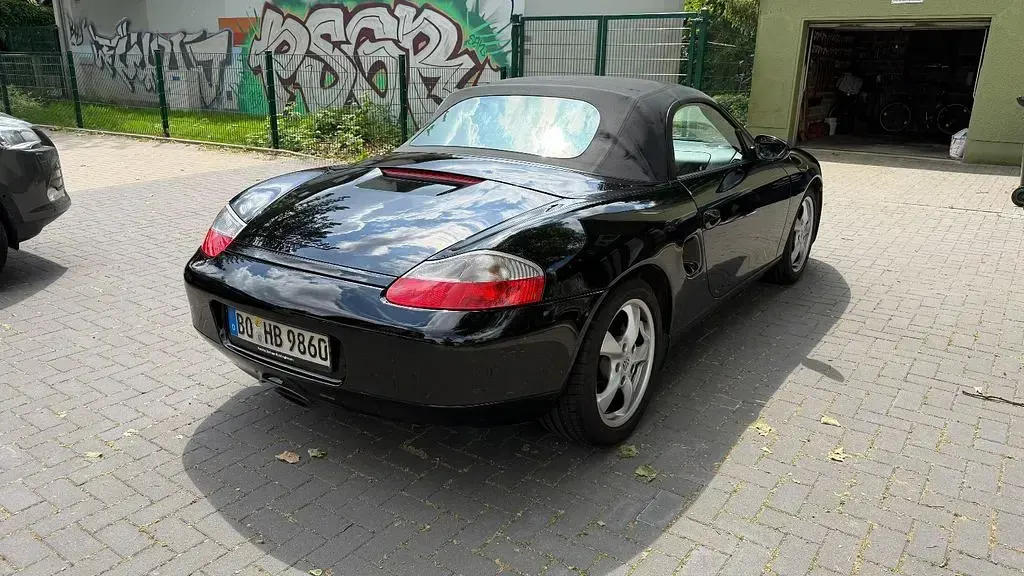Gebraucht Porsche Boxster 228 PS (167 kW) 2002 Schwarz Cabrio