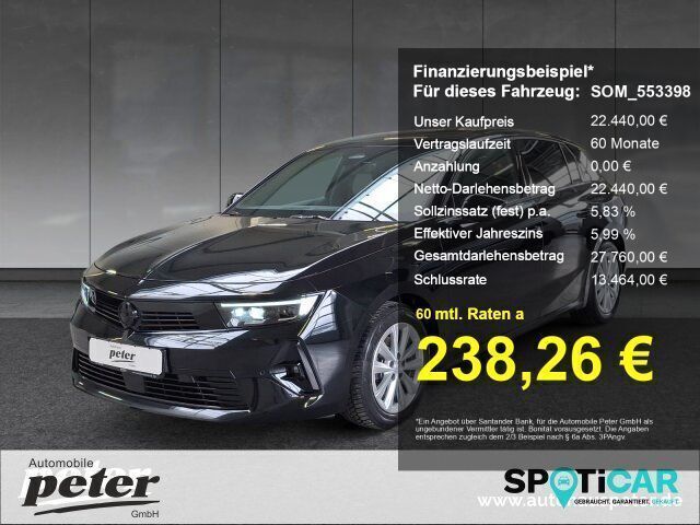 Gebraucht Opel Astra Ultimate 131 PS (96 kW) 2022 Karbon schwarz () Limousine
