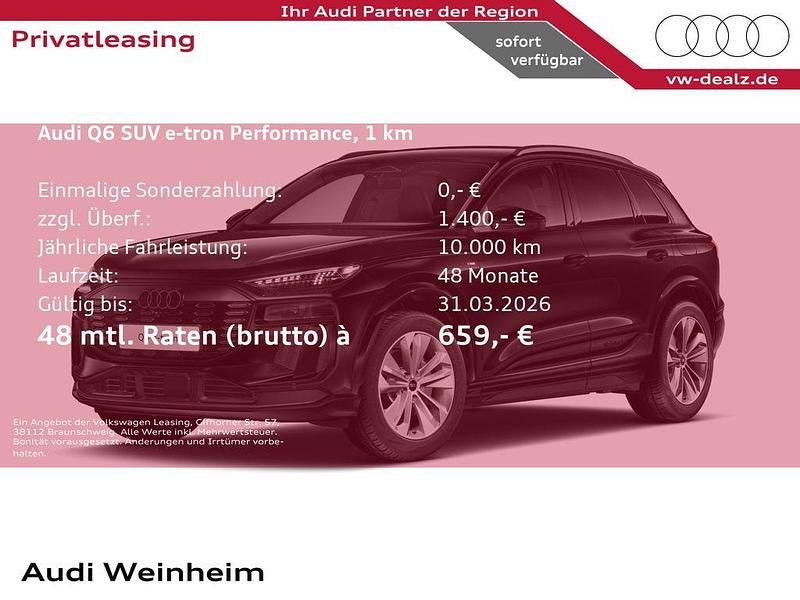 Schwarz Neu 2026 Audi Q6 e-tron Performance SUV | 71.499 € (Superpreis) - Bild 1/4