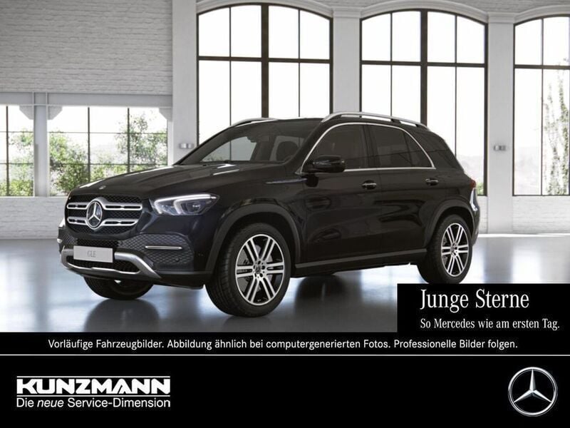 Obsidianschwarz metallic Gebraucht 2021 Mercedes GLE450 AMG Exclusive SUV | 60.820 € - Bild 1/4