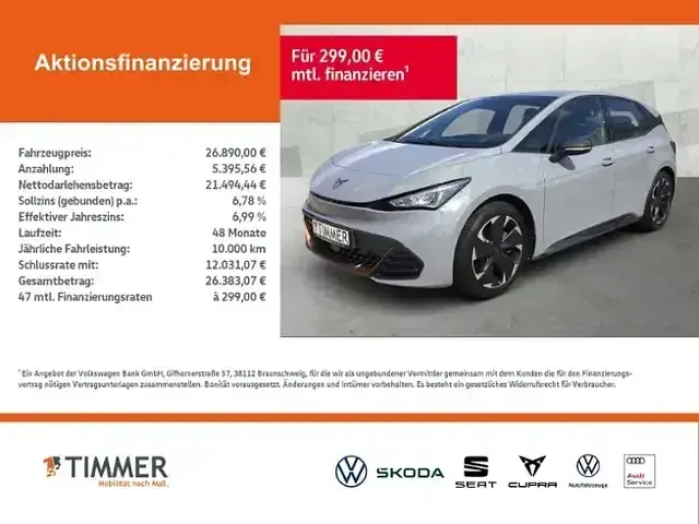 Gebraucht Cupra Born e-Boost 169 kW (231 PS) 2023 Vapor grau Kleinwagen