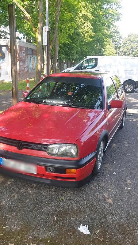 Rot Gebraucht 1993 VW Golf III GT Limousine | 1.200 € - Bild 1/4