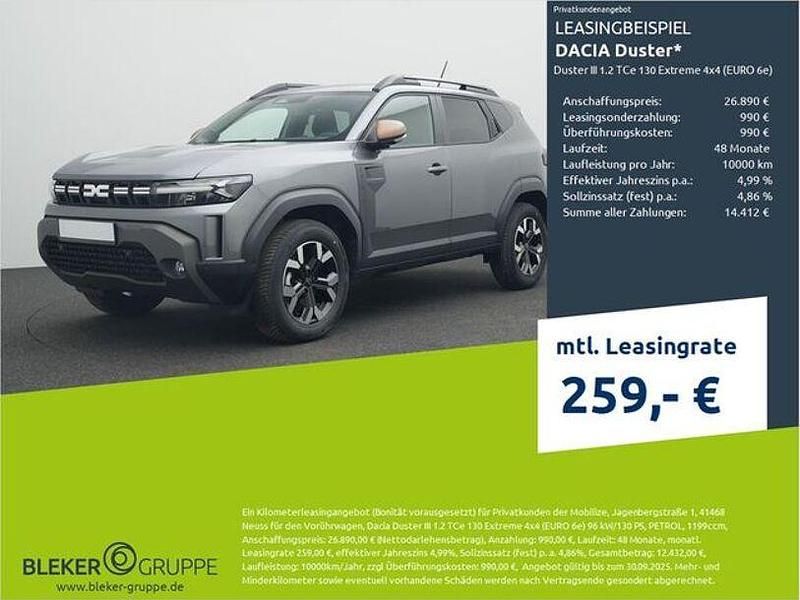 Dolomitgrau Neu 2025 Dacia Duster Extreme SUV | 26.890 € - Bild 1/3