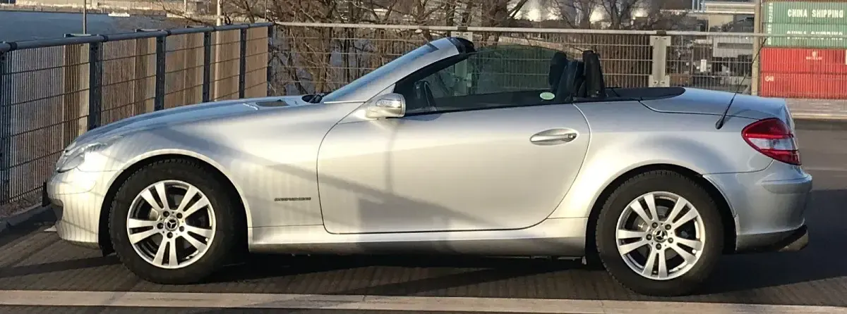 Gebraucht Mercedes SLK200 163 PS (119 kW) 2004 Silber Cabrio