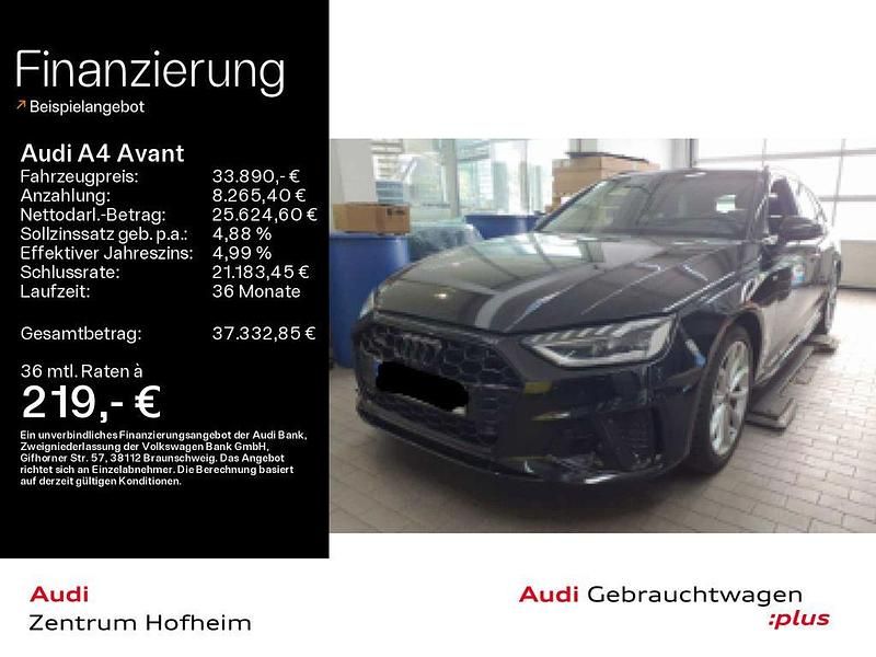 Gebraucht Audi A4 S-Line 204 PS (150 kW) 2023 Mythosschwarz metallic Kombi