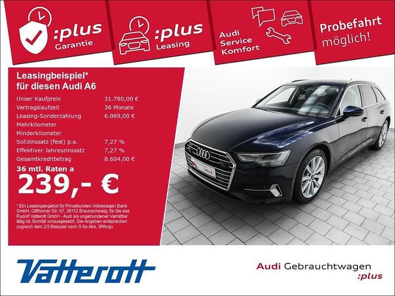 Firmamentblau metallic Gebraucht 2022 Audi A6 Ambiente Kombi | 31.780 € (Guter Preis) - Bild 1/4