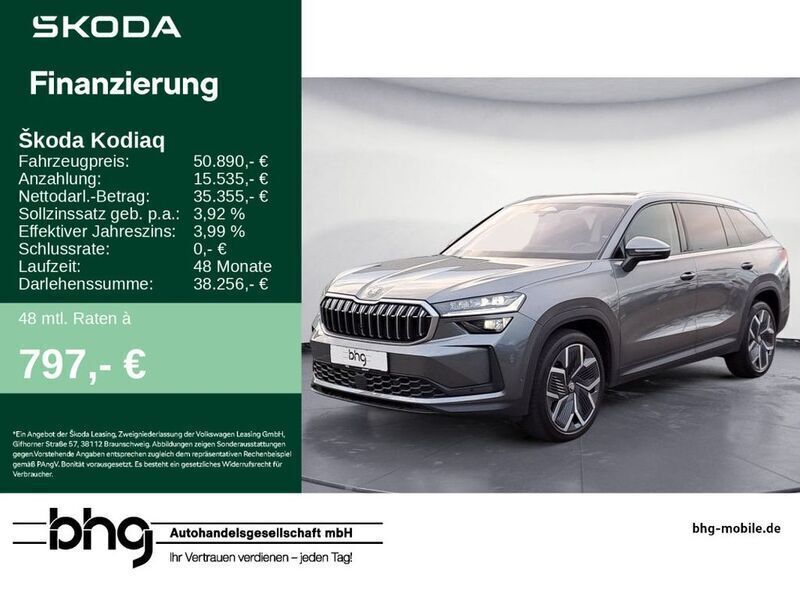 Grau Gebraucht 2024 Skoda Kodiaq Selection SUV | 50.320 € (Fairer Preis) - Bild 1/4