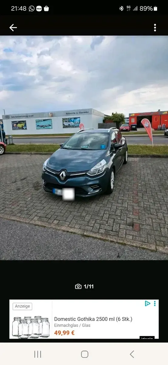 Gebraucht Renault Clio 73 PS (53 kW) 2017 Grau Kombi