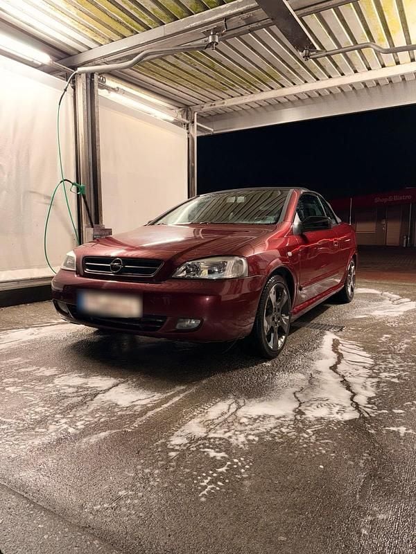 Rot Gebraucht 2002 Opel Astra Cabriolet Cabrio | 1.299 € (Guter Preis) - Bild 1/4