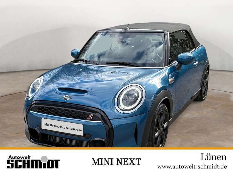 Island blue metallic Gebraucht 2024 Mini Cooper S Cabriolet Cabrio | 31.990 € (Guter Preis) - Bild 1/4