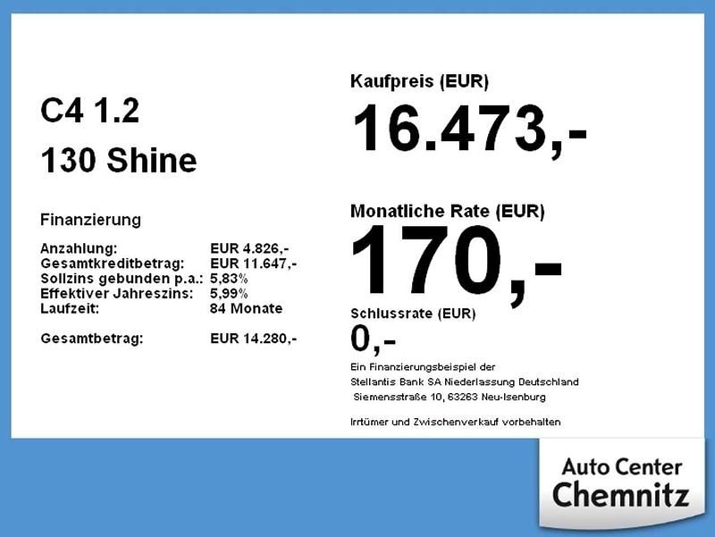 Gebraucht Citroën C4 PureTech 131 PS (96 kW) 2023 Weiß Limousine