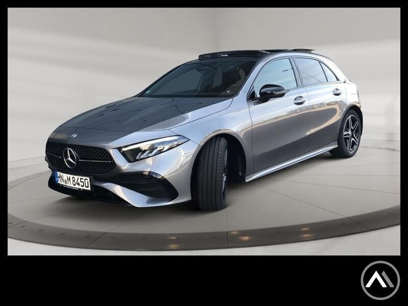 Metalliclack mountaingrau Gebraucht 2024 Mercedes A180 AMG Limousine | 32.789 € (Fairer Preis) - Bild 1/4