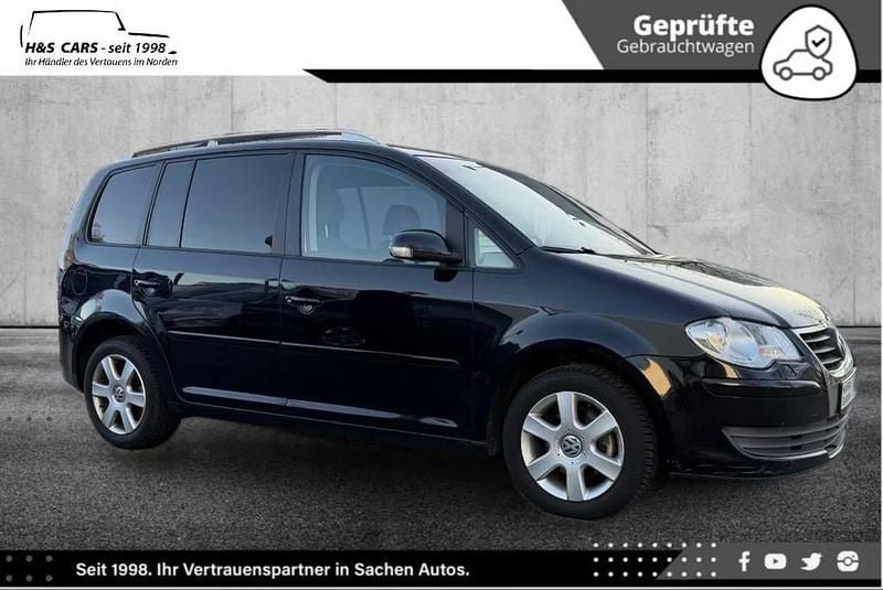 Gebraucht VW Touran 140 PS (102 kW) 2008 Schwarz Van / Kleinbus