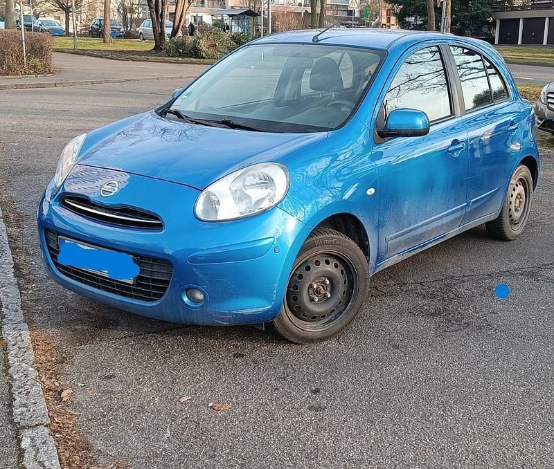 Blau Gebraucht 2011 Nissan Micra Acenta Kleinwagen | 3.700 € (Fairer Preis) - Bild 1/4