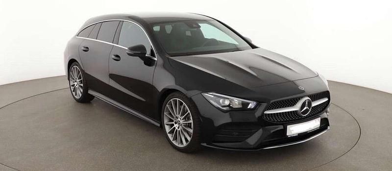 Schwarz Gebraucht 2019 Mercedes CLA220 AMG line Limousine | 24.900 € - Bild 1/4