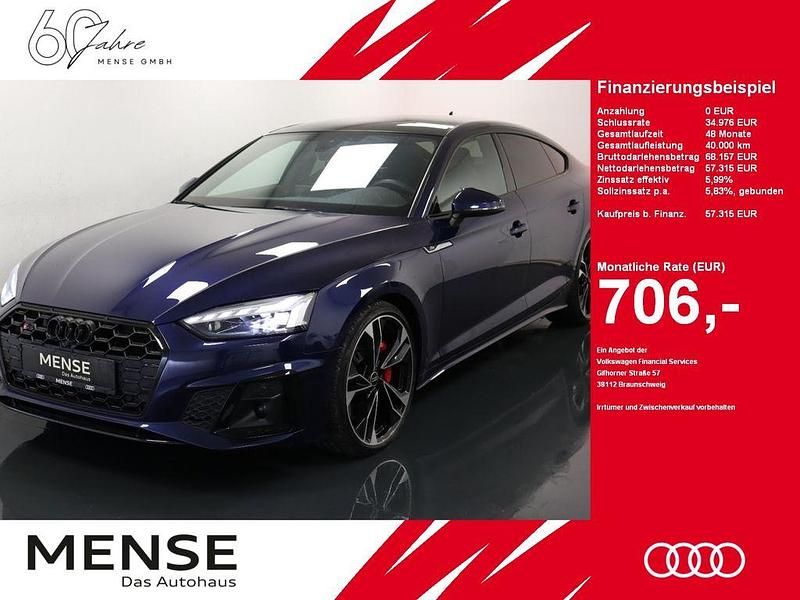 Navarrablau Gebraucht 2023 Audi S5 Sportback Ambiente Kleinwagen | 57.315 € (Teuer) - Bild 1/4