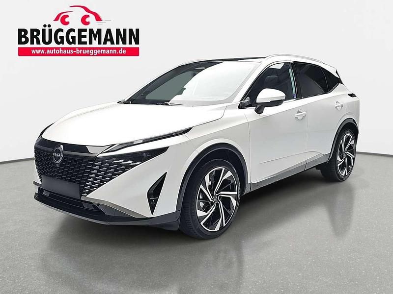 Pearl white metallic Neu 2025 Nissan Qashqai Tekna+ SUV | 35.990 € (Fairer Preis) - Bild 1/4