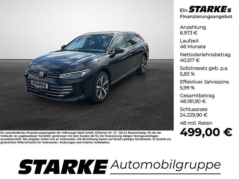 Grenadillschwarz metallic Neu 2025 VW Passat Business Kombi | 47.490 € (Guter Preis) - Bild 1/4