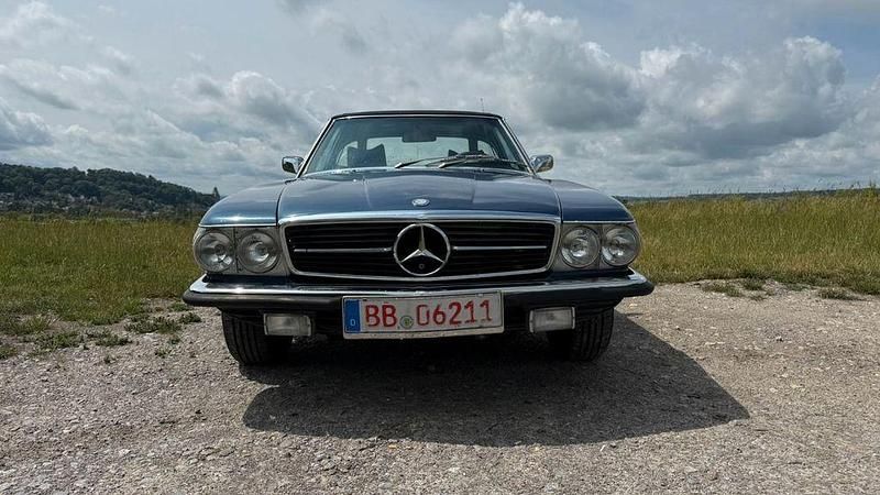 Blau Gebraucht 1975 Mercedes SL450 Cabrio | 20.900 € - Bild 1/4
