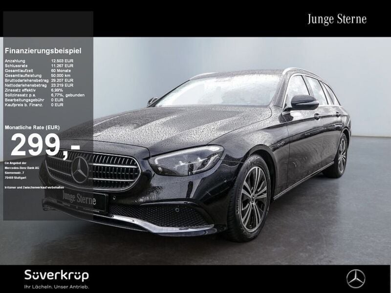 Schwarz Gebraucht 2021 Mercedes E220 Avantgarde | 33.970 € (Guter Preis) - Bild 1/2