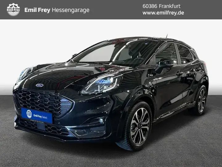 Obsidianschwarz metallic Gebraucht 2023 Ford Puma ST-Line SUV | 21.750 € (Guter Preis) - Bild 1/4