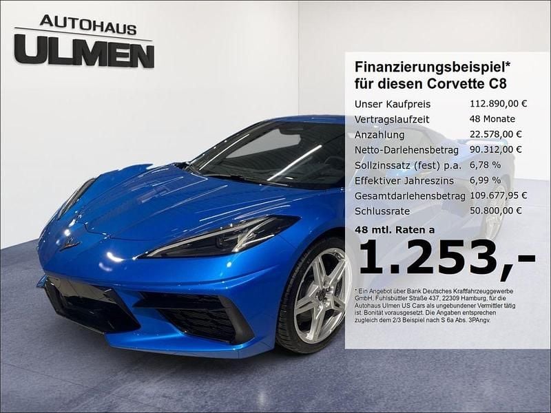 Blau Neu 2025 Corvette Stingray Cabrio | 112.890 € (Guter Preis) - Bild 1/4