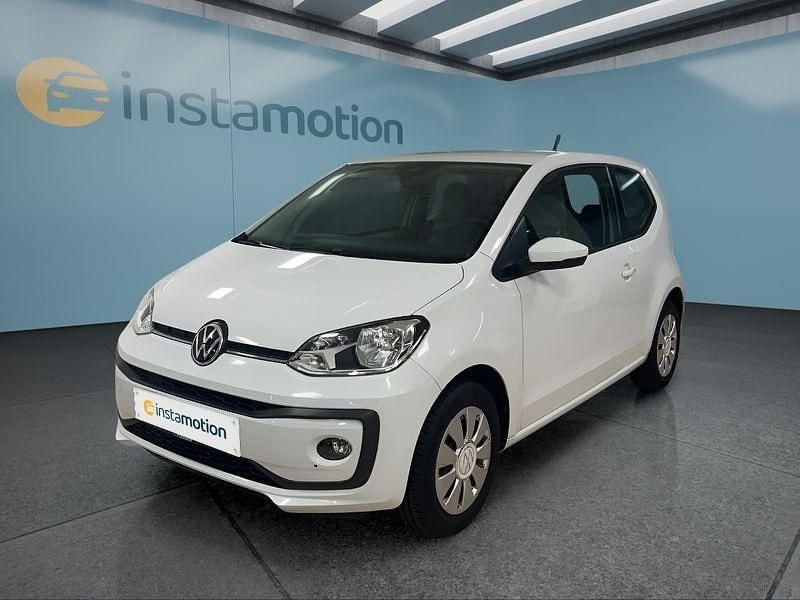 Weiß Gebraucht 2021 VW up! move up! Kleinwagen | 12.699 € (Teuer) - Bild 1/4