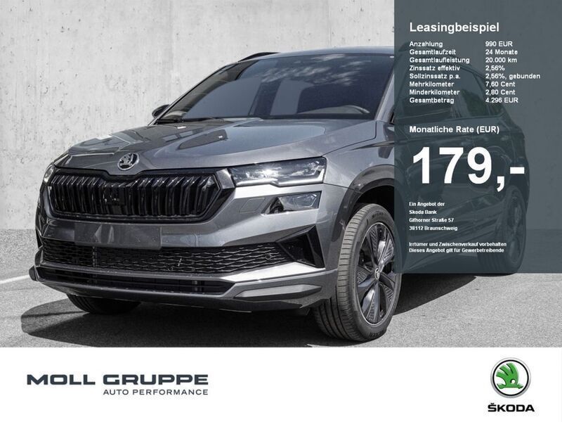 Stahlgrau Neu 2025 Skoda Karoq SportLine SUV | 35.990 € (Fairer Preis) - Bild 1/4