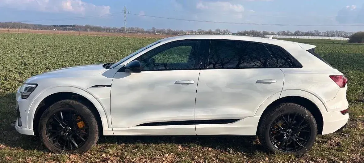 Gebraucht Audi e-tron Black Edition 230 kW (313 PS) 2021 Weiß SUV