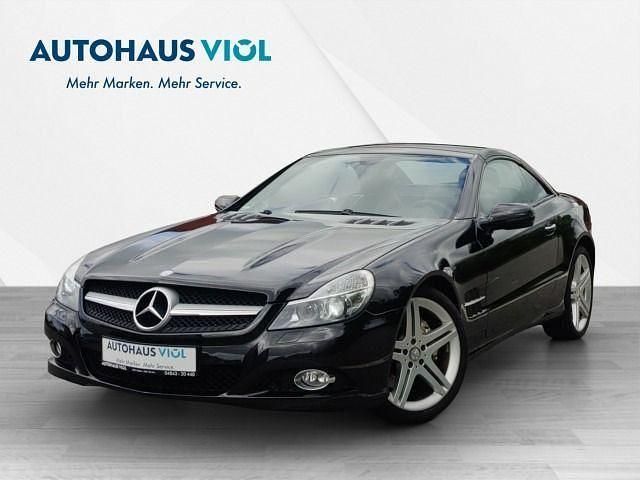 Obsidianschwarz metalliclack Gebraucht 2010 Mercedes SL350 Sport Cabrio | 29.900 € (Fairer Preis) - Bild 1/4