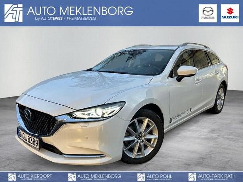 Weiß Gebraucht 2023 Mazda 6 Exclusive-Line Kombi | 33.990 € (Fairer Preis) - Bild 1/4