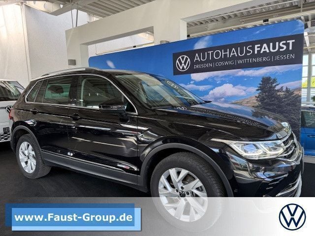 Schwarz perleffekt Gebraucht 2021 VW Tiguan Elegance SUV | 29.950 € (Guter Preis) - Bild 1/4