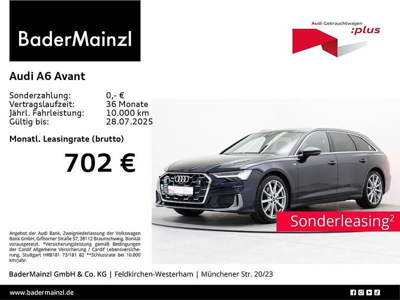 Firmamentblau metallic Gebraucht 2024 Audi A6 S-Line Kombi | 65.330 € - Bild 1/2