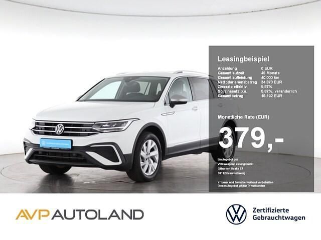 Pure white Gebraucht 2024 VW Tiguan Allspace Life SUV | 34.870 € (Superpreis) - Bild 1/4