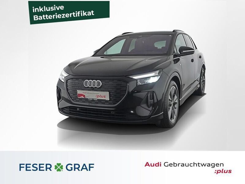 Mythosschwarz metallic Gebraucht 2021 Audi Q4 e-tron Ambiente SUV | 29.750 € (Guter Preis) - Bild 1/4