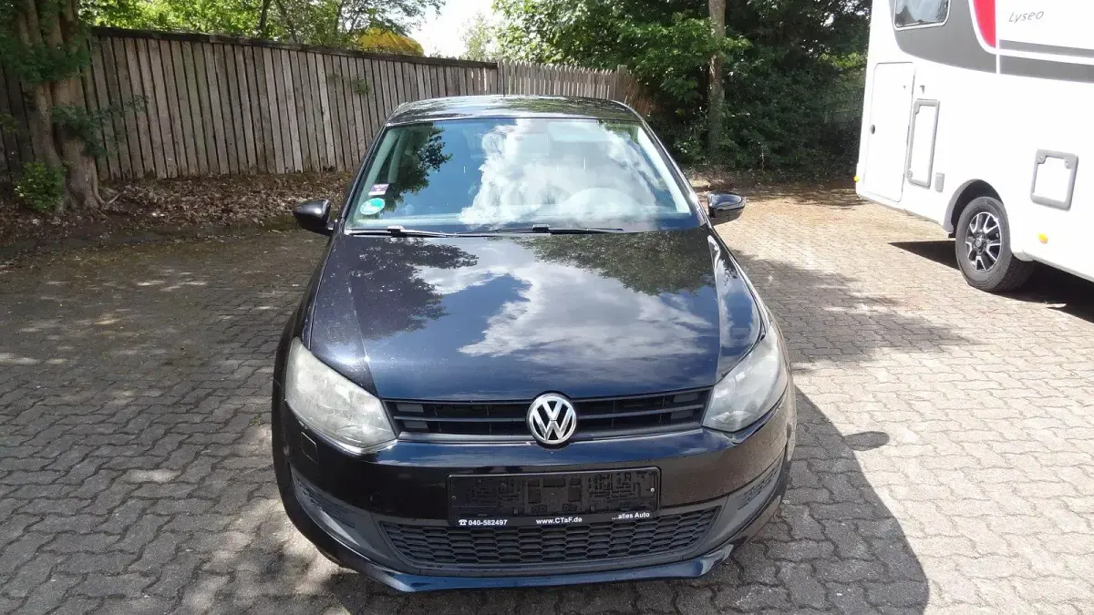 Gebraucht VW Polo Trendline 60 PS (44 kW) 2011 Schwarz Kleinwagen