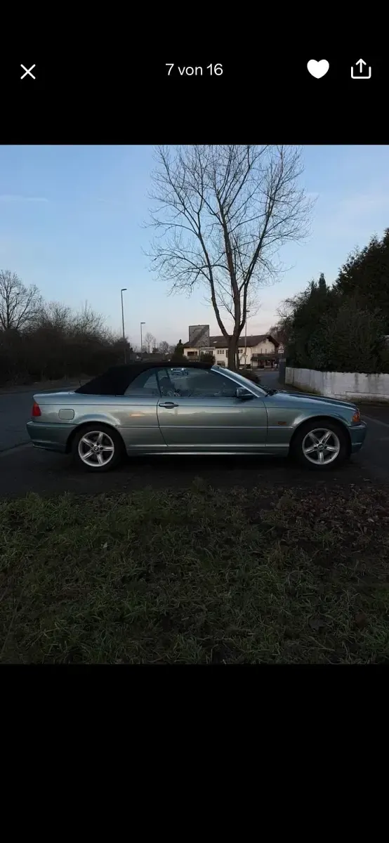 Gebraucht BMW 320 Cabriolet 170 PS (125 kW) 2002 Grün Cabrio