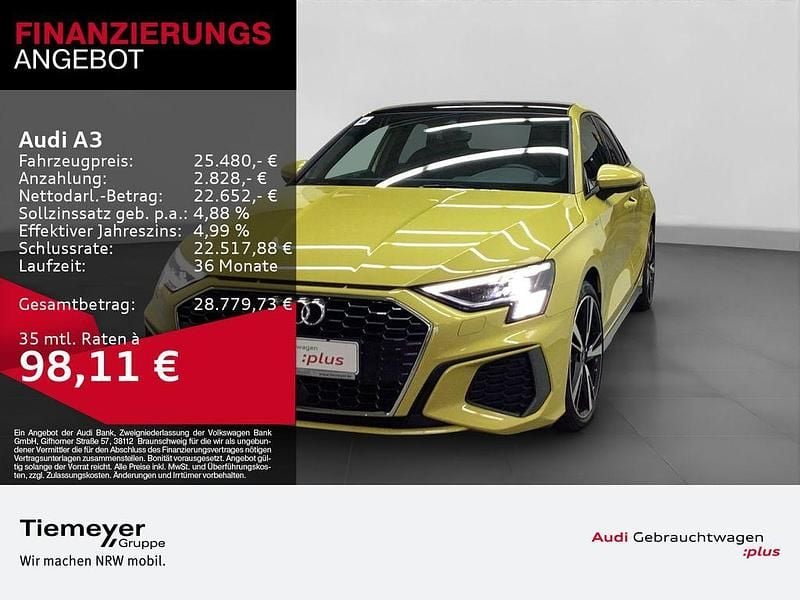 Gebraucht Audi A3 S-Line 110 PS (80 kW) 2024 Gelb Limousine