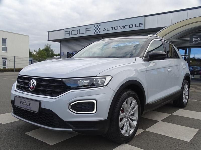 Weiß white silver metallic (metallic) Gebraucht 2019 VW T-Roc Sport SUV | 18.980 € (Guter Preis) - Bild 1/4