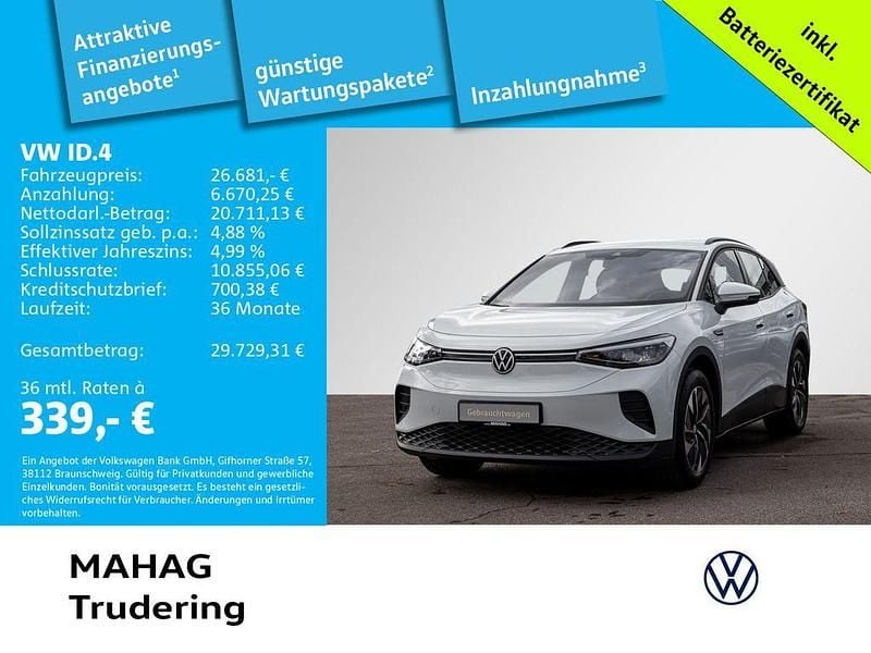 Gebraucht VW ID.4 Pro Performance 150 kW (204 PS) 2023 Weiß SUV