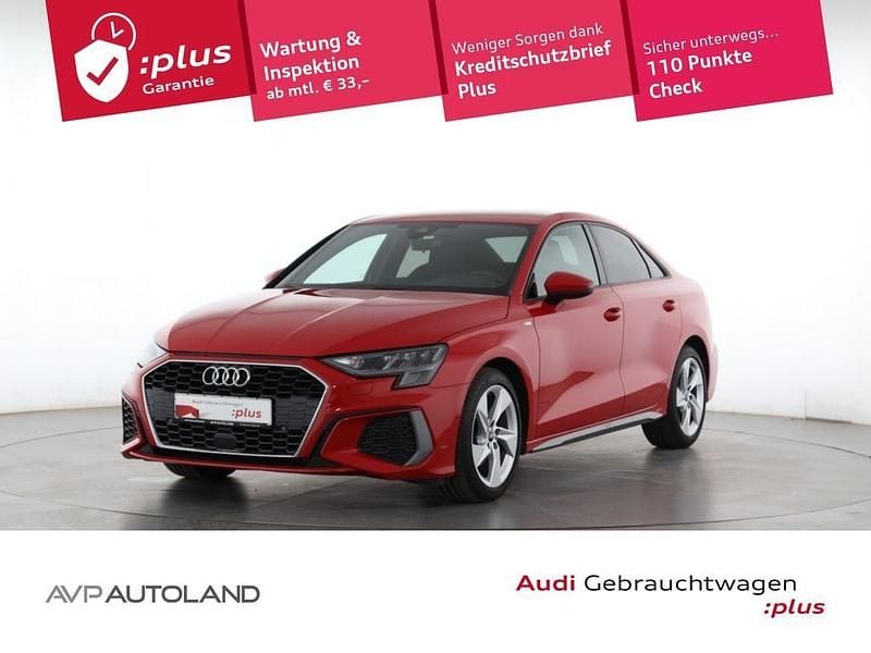 Rot Gebraucht 2021 Audi A3 S-Line Limousine | 27.198 € (Guter Preis) - Bild 1/4