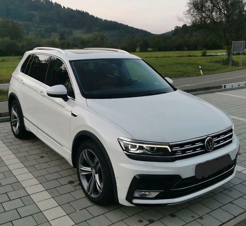 Weiß Gebraucht 2017 VW Tiguan R-line SUV | 21.750 € (Teuer) - Bild 1/4