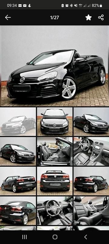 Schwarz Gebraucht 2014 VW Golf Cabriolet Edition Cabrio | 24.444 € - Bild 1/4