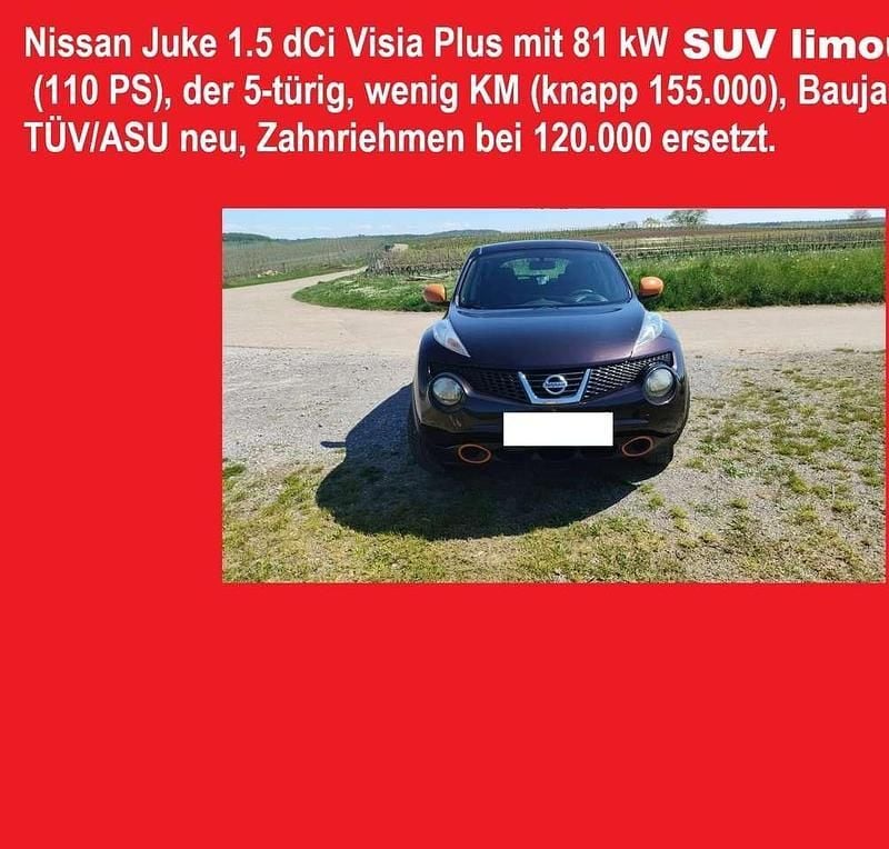 Braun Gebraucht 2014 Nissan Juke Visia+ SUV | 5.999 € (Fairer Preis) - Bild 1/4