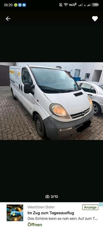 Gebraucht Opel Vivaro 101 PS (74 kW) 2003 Weiß Van / Kleinbus