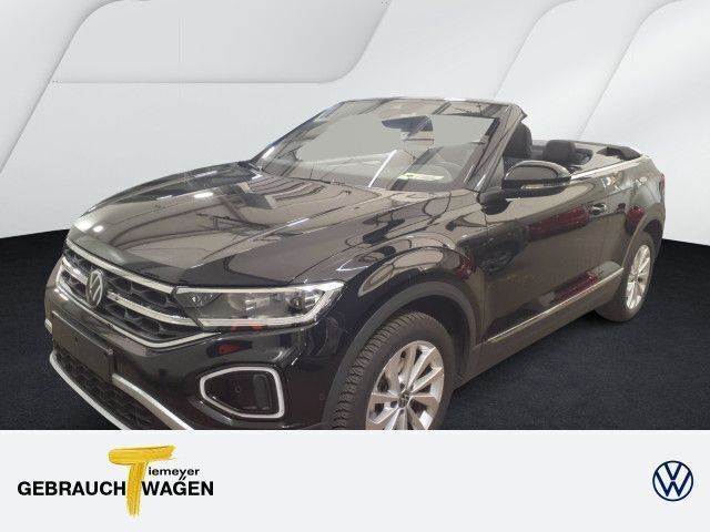 Schwarz Gebraucht 2024 VW T-Roc Cabriolet Style Cabrio | 26.570 € (Superpreis) - Bild 1/4