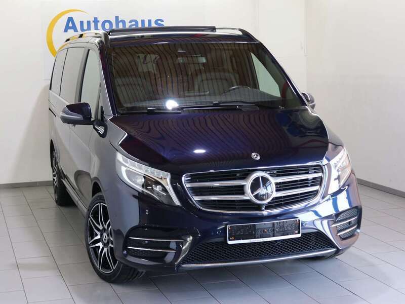 Cavansitblau met. Gebraucht 2019 Mercedes V250 Exclusive Van / Kleinbus | 51.990 € (Etwas zu teuer) - Bild 1/4